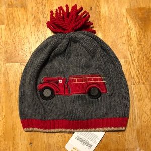 Gymboree Baby Fire Truck Sweater Hat NEW!